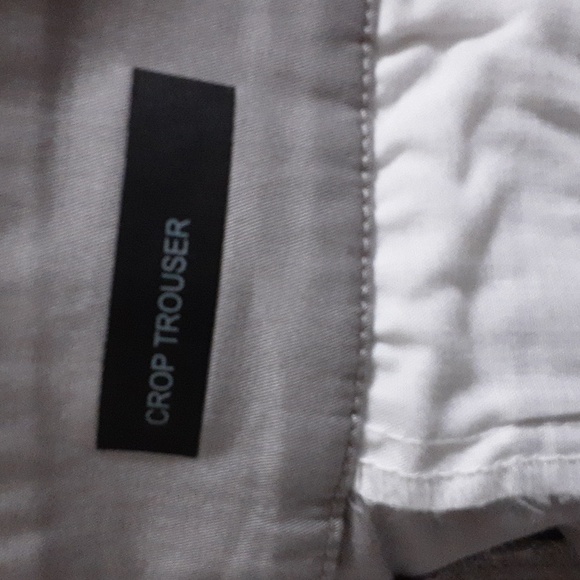 Kut Gray Cropped Pants Trouser 12 Casual Vacation Resort Stretch Beach Retro Y2k - Picture 10 of 13